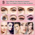 3D Magnetic False Eyelashes Tweezer Set Natural Mink False Lash Professional Eyelash Extension Makeup Tool No Glue Needed.