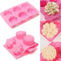 6 Flowers Silicone Muffin Cups Cake Baking Mould Handmade Soap Mold 280 X 170Mm - Cake Decoration Tools. 