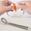 Silver Kitchen Stainless Steel Hand Mini Small Flat Sauce &Dressing Whisk.