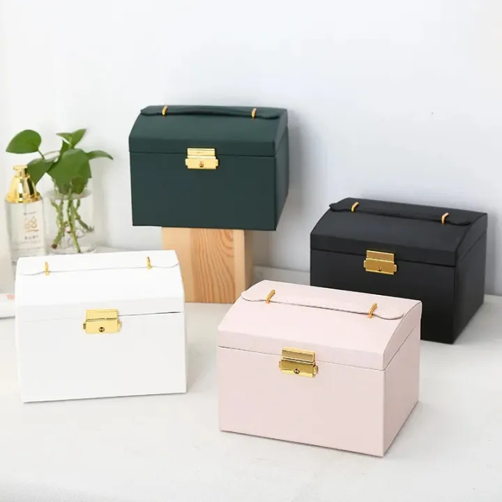 Hot%20Selling%20Three-Layer%20PU%20Leather%20Drawer%20Style%20Jewelry%20Box%20Earring%20Jewelry%20Storage%20Box%20Earrings%20With%20Locked%20Jewelry%20-%20Image%202