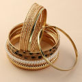 【Beiver Jewelry Store  】Fashion Western Jewelry Metal Bangles Pcs Leopard Pearl Gold Bracelet Bangles For Womens And Girls. 
