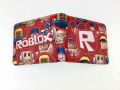 Virtual World ROBLOX Short Wallet Anime Game Derivative Student Children PU Printed Coin Purse Wallet.