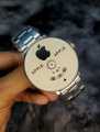 Highly Durable - Black Round Steeliness Steel Best Watch For Men's White!- ঘড়ি - Sustainable Choice - Understated Sophistication.