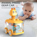 Press Gear Car Children's Toy Car Pull Back Boy Children Inertial Car Puzzle Animals Car. 