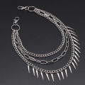 Layered Punk Chain On The Jeans Pants Women Spike Keychains for Men Hip Hop Cool Versatile Men's Waist Chain Ornaments Accessories Eatop.