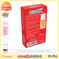 Carex Super 3in1 (Dotted, Ribbed, Contoured)  condoms 1 pack (10pcs). 