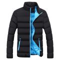 Fleece Parka Coat Mens Winter Thick Cotton Outwear Men Fashion Jacket Male Stand Collar Casual Clothing Casual Zipper Coat. 