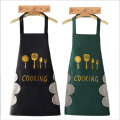 High-Quality Cotton Blend Waterproof Cooking Apron with Pocket for Kitchen & Dining.