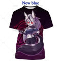 Hot Selling Helluva Boss 3D Printing T-shirt New Helluva Boss Loona PersonAlibabaty Hip-hop Unisex Cartoon Street Short-sleeved Tops. 