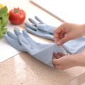 Household Dishwashing Gloves Men's and Women's Waterproof Extra Thick Durable Seasons Kitchen Laundry Rubber Thin Milk Cleaning.