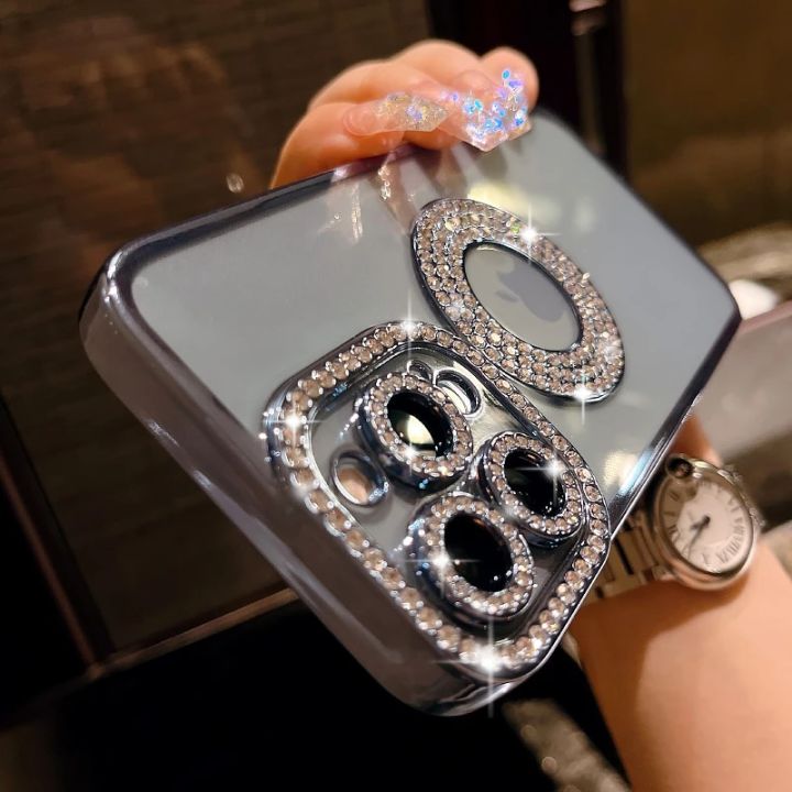 Deluxe%20Bling%20Diamond%20Phone%20Case%20for%20iPhone%2012%2013%2014%2011%2015%20Pro%20Max%2014%2015%20Plus%20Shinny%20Transparent%20Plating%20Soft%20Silicone%20Cover%20-%20Image%207