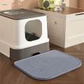 Cat Litter Mat Waterproof Washable Durable AntiSlip Gray.