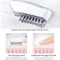 4 in 1 Electric Head Massage Comb RF Led Light EMS Vibration Therapy Hair Growth Anti Hair Loss Comb Head Massager.