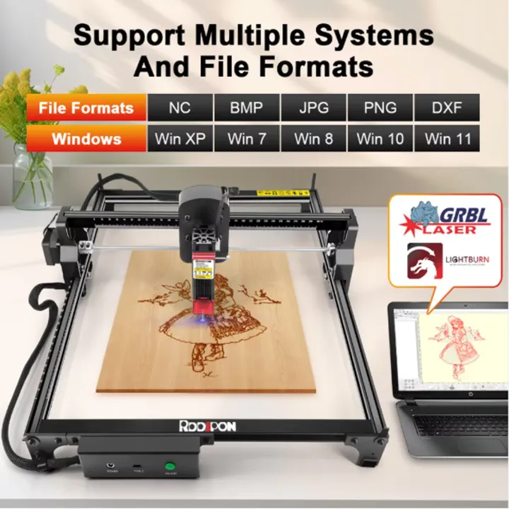 RDDSPON%20Laser%20Engraver%202.5W%207W%20Optical%20Power%20CNC%20Wood%20Router%20Engraving%20Machine%20Woodworking%20DIY%20Portable%20Cutter%20Printer%20300*300mm%20-%20Image%203