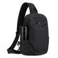 Mens Crossbody Sling Bag Shoulder bag black.