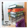 Zaynamaaz Holder – Wall-Mounted Black Square Design, 12x10x3.5 Inch – Modern Storage Solution – 1 Pc".