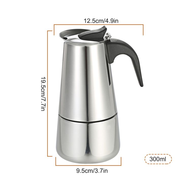 300ml%206-Cup%20Stainless%20Steel%20Espresso%20Percolator%20Coffee%20Stovetop%20Maker%20Mocha%20Pot%20for%20Use%20on%20Induction%20Cooker%20-%20Image%204