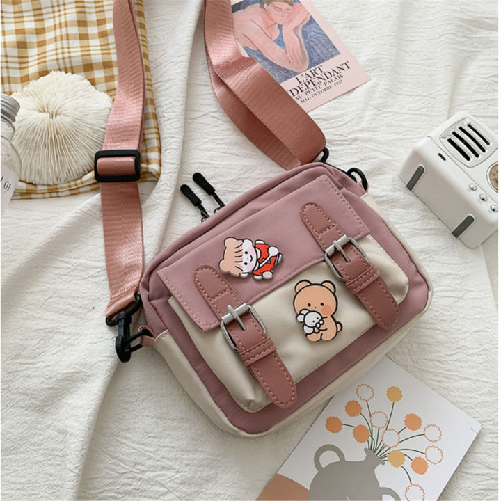 Crossbody%20Bag%20Female%20Cute%20Girl%20Canvas%20Bag%20Student%20Korean%20Version%20Shoulder%20Small%20Square%20Bag%20Multifunctional%20Woman%20Black%20Handbags%20-%20Image%206