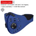 [COD] 2 in 1 Activated Carbon Mask Dust Proof Bicycle Masks Mountain Riding Bike With Air Valve anti-dust Riding Masks. 