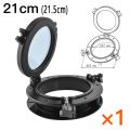 Round Portholes Plastic Hatches Port Lights Opening Window 8 Inch 21cm(21.5cm) Marine Boat RV SFPP1-01 SFPP2-01. 