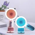Portable Fan USB Rechargeable Mini Fan With Three-speed Electric Hand Fans For Home And Travel Camping Night Light Cooler. 