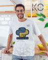 Geek Tshirt - Python logo - tech tee shirt for MALE in DHAKA by KINISO. 