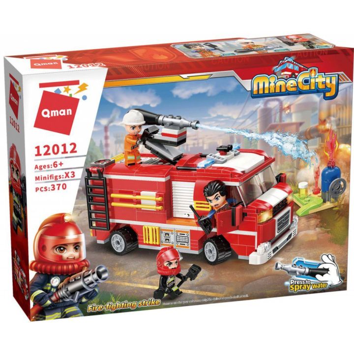 MINI CITY 12012 Fire Truck BLOCK 370 PCS 6+ | Daraz.com.bd