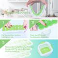 Sunshine Ice Cube Tray, Flexible 14-Ice Trays with Spill-Resistant Detachable Easy-Release Silicone. 