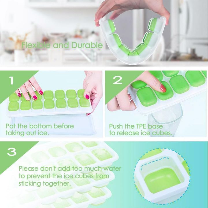 Sunshine%20Ice%20Cube%20Tray,%20Flexible%2014-Ice%20Trays%20with%20Spill-Resistant%20Detachable%20Easy-Release%20Silicone%20-%20Image%206