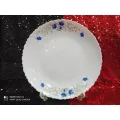 Opal Glass Dinner Plate Set - Elegant Dinnerware Set For Serving Meals And Entertaining Guests. 