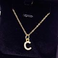 Kpop Shining A-Z Letter Pendant Charm Necklace 26 Initial Alphabet Name Golden Clavicle Chain Party Valentine's Day Jewelry Gift. 