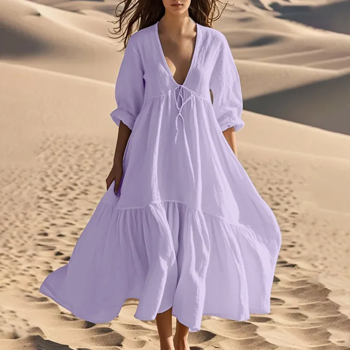 Breezy%20Cotton%20Linen%20A-Line%20Long%20Top%20Dress%20-%20Image%205