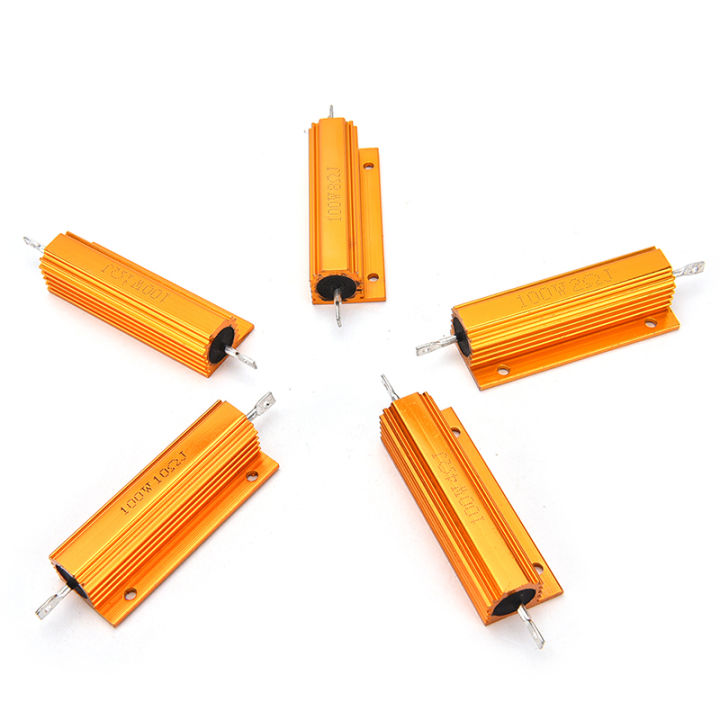 1/2/4/8/10%20Ohm%20100W%20Watt%20Shell%20Power%20Aluminum%20Housed%20Case%20Wirewound%20Resistor%20New%20-%20Image%203