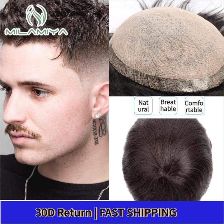 Toupee Men Natural Hair Wig for Men Toupee Men's Wig Male Wigs