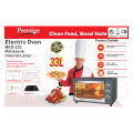 Prestige 33L Electric Toaster Oven - Versatile Kitchen Appliance for Baking, Toasting, and More, with a 33-Liter Capacity for Your Cooking Needs. 