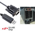 APC Smart UPS DB9 Cable CP2102 USB RS232 Serial to 9 Pin D-Sub Male Cable 940-0024C Support Windows 7/8/10 Mac Linux.