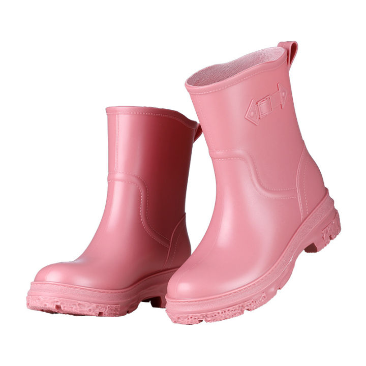2024%20New%20PVC%20Outdoor%20Car%20Wash%20Cleaning%20Anti-Slip%20Adult%20Rain%20Boots%20Women's%20Junden%20Mid-Barrel%20Fashion%20Waterproof%20Shoes%20Women%20-%20Image%205