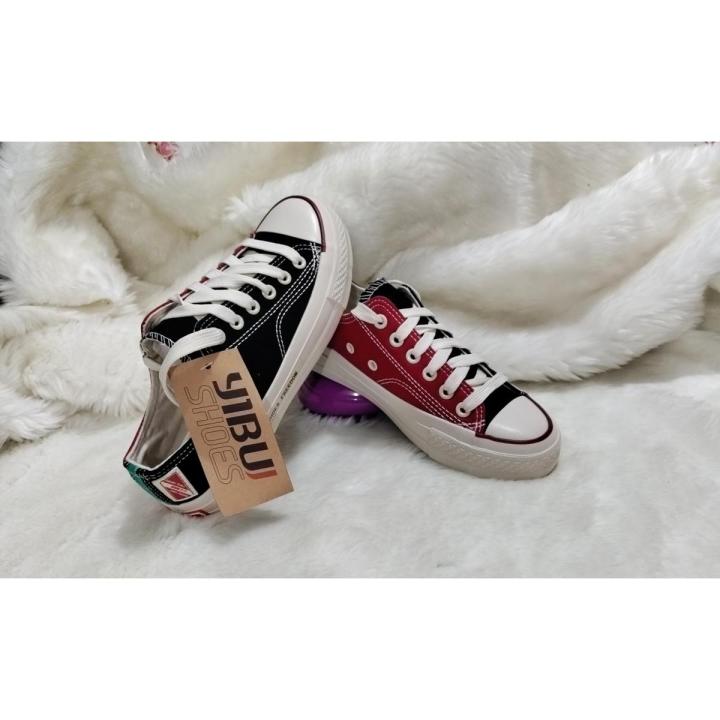 Ladies Red and Black color combination sneaker