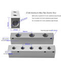 Air Manifold Distributor 1/2 1/4 Pneumatic Quick Plug In Crelaxonnector Hose Aluminum Block Splitter 2 3 4 5 6 7 8 9 10 Way. 
