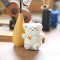 Cute Plush Maneki Neko Doll Pendant Key Chain Exquisite Lucky Cat Toy Fashion Women Bag Pendant Car Hangings Keyring Ornament. 