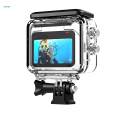 Action Camera Waterproof Case Easy to Install Camera Accessories 60M for.