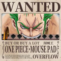 Mouse pad Super One Piece Luffy Mouse Pad Zoro Empress Anime 2D Thickened Seam Desk Pad.