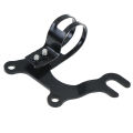Adjustable black bicycle bike disc brake bracket frame adaptor mounting holder. 