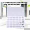 36 Slots Components Storage Box Multi Functional 36 Grid Transparent Plastic Storage Box Case Adjustable Slots 36 Compartments For Jewelry Electronic Parts.