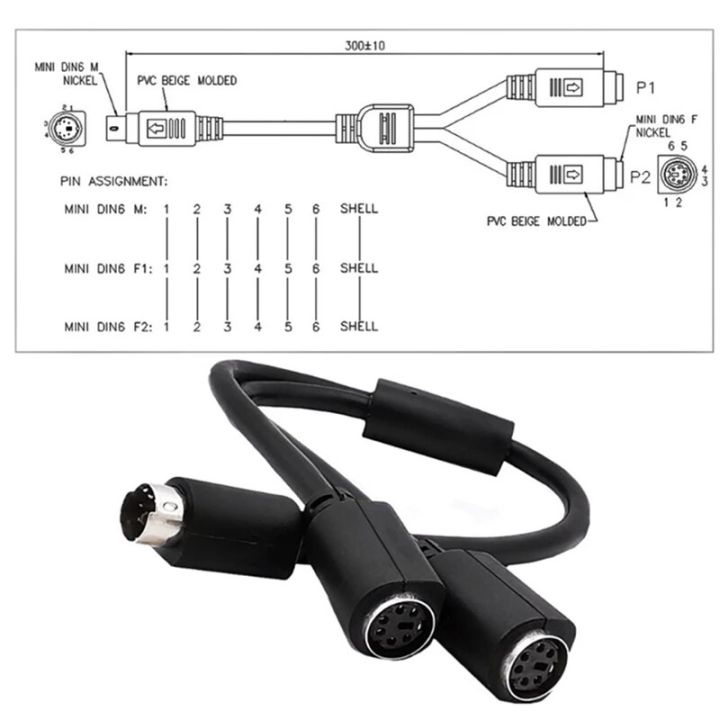 S-video%20Mini%20DIN%206-pin%20Splitter%20Y%20Adapter%201%20male%202%20female%20Cable%206pin%20PS/2%20PS2%20Data%20Cable%20to%20Keyboard%20and%20Mouse%20Interface%20-%20Image%205