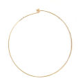 1PC 304 Stainless Steel Collar Choker Necklace Gold/Silver Color Round With Removable Ball End Cap Handmade DIY Jewelry. 