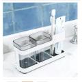 Toothbrush Box Holder Cup Bathroom Storage Toilet Two Removable Dental Appliances Toothbrush Box Seat Creative Bathroom Supplies. 