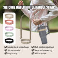 Water Bottle Handle Water Bottle Sling Carrier Holder With Strap Soft Durable Silicone Fits Stanley Cup Conbo.