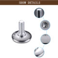 4Pcs Metal Furniture Legs Anti-slip Base Coffee Table Cabinet Leg Pad M8 Adjustable Leveling Feet Leveler 15mm-25mm. 