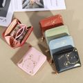 Original Madley Fashion Cute Short Girls Small Wallet Pu Leather Cute Bear Cartoon Pattern Zipper Mini Wallet.